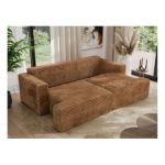 Sofa VIRELLA - pomarańczowy, sztruks