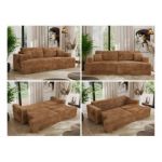 Sofa VIRELLA - pomarańczowy, sztruks