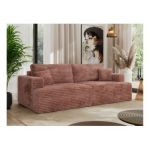 Sofa VIRELLA - różowy, sztruks