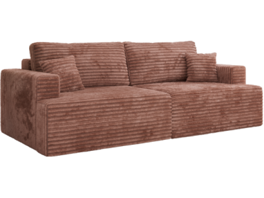 Sofa VIRELLA - różowy, sztruks