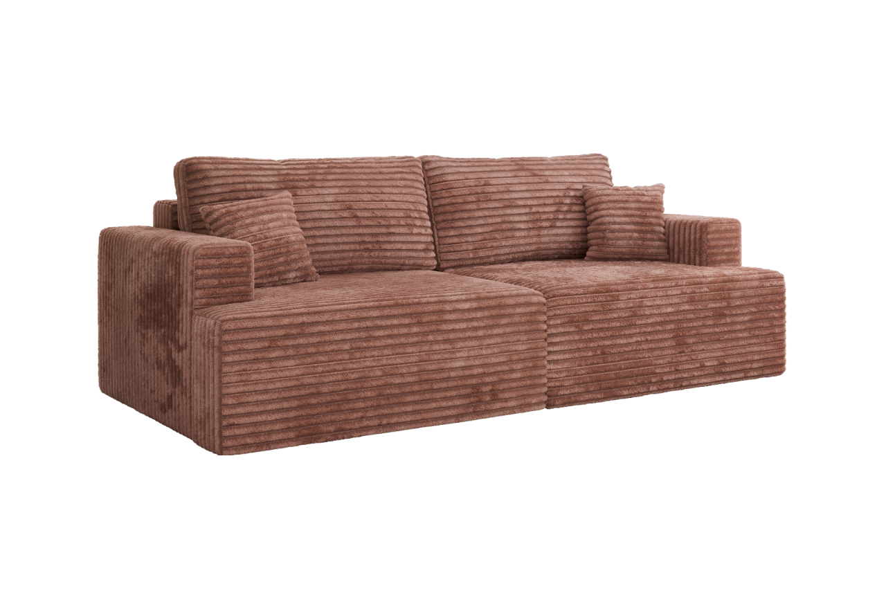 Sofa VIRELLA - różowy, sztruks