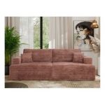 Sofa VIRELLA - różowy, sztruks