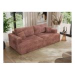Sofa VIRELLA - różowy, sztruks