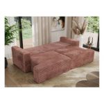 Sofa VIRELLA - różowy, sztruks