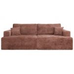 Sofa VIRELLA - różowy, sztruks