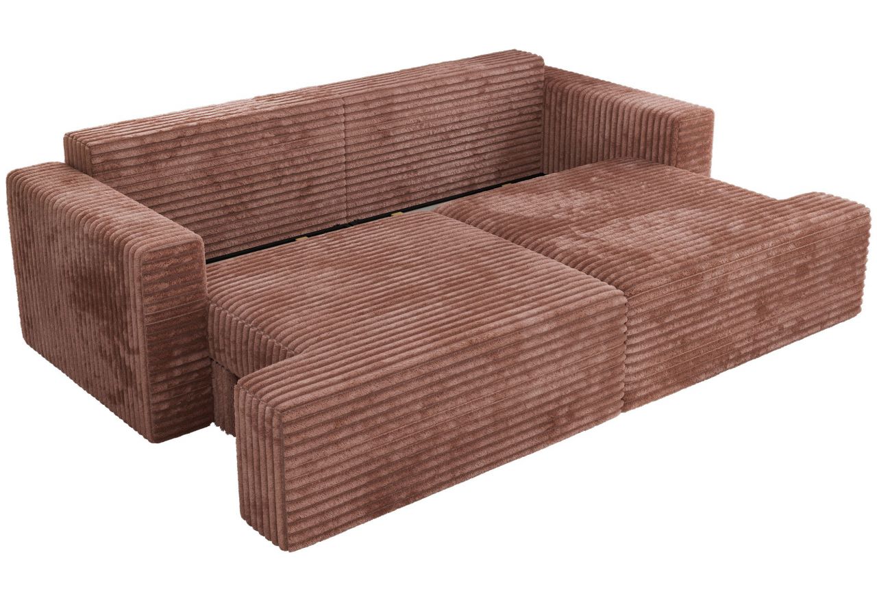 Sofa VIRELLA - różowy, sztruks