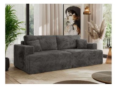 Sofa VIRELLA - ciemnoszary, sztruks