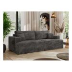 Sofa VIRELLA - ciemnoszary, sztruks