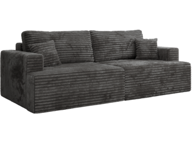 Sofa VIRELLA - ciemnoszary, sztruks