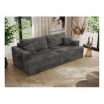 Sofa VIRELLA - ciemnoszary, sztruks