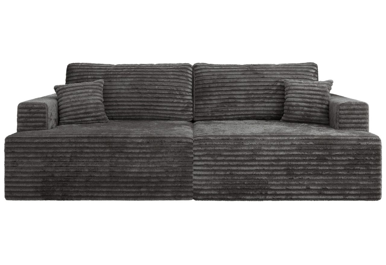 Sofa VIRELLA - ciemnoszary, sztruks