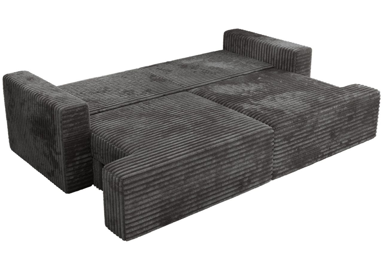 Sofa VIRELLA - ciemnoszary, sztruks