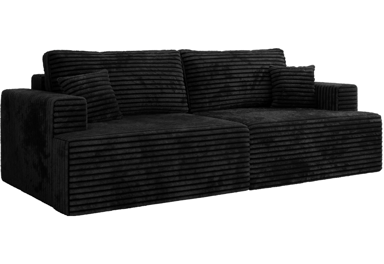 Sofa VIRELLA - czarny, sztruks