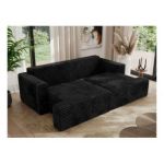Sofa VIRELLA - czarny, sztruks