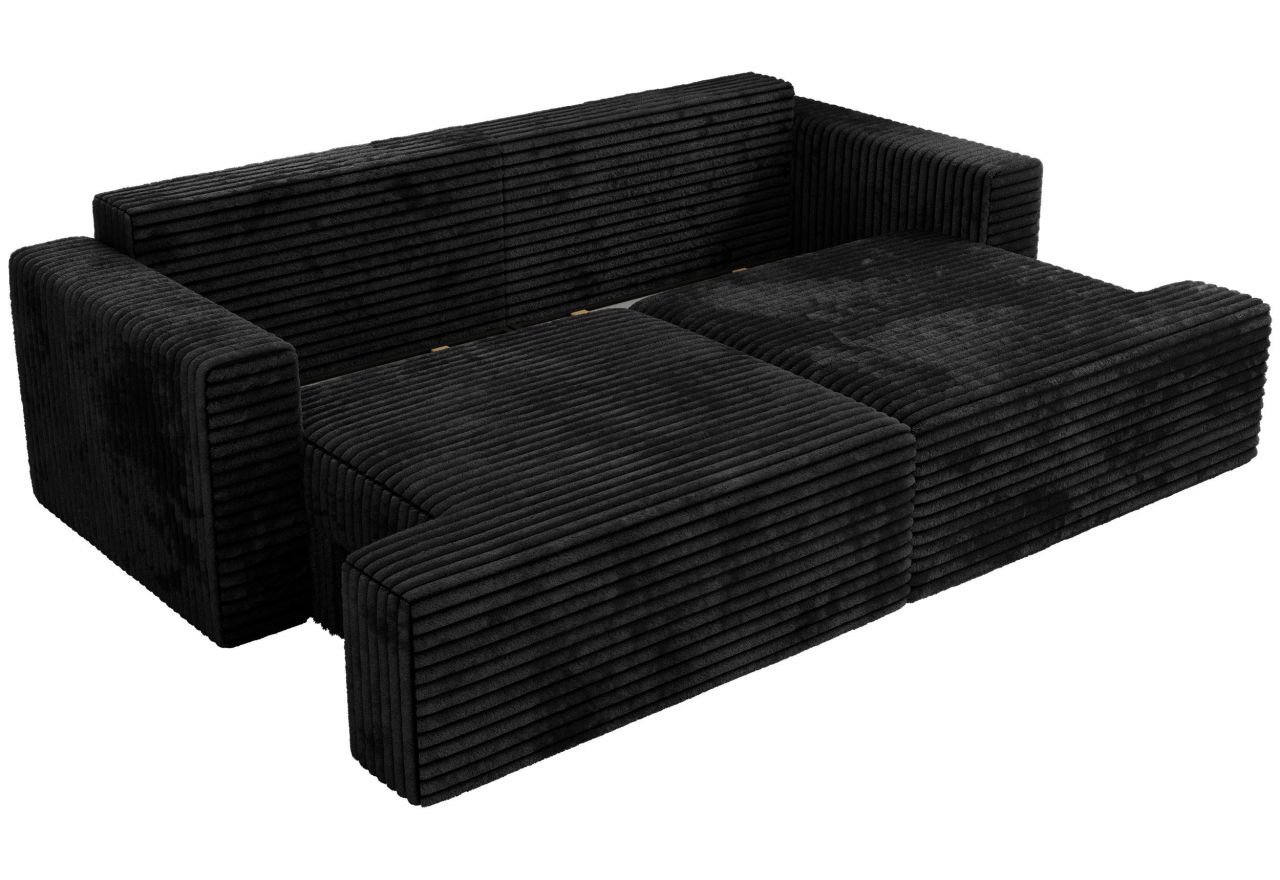 Sofa VIRELLA - czarny, sztruks