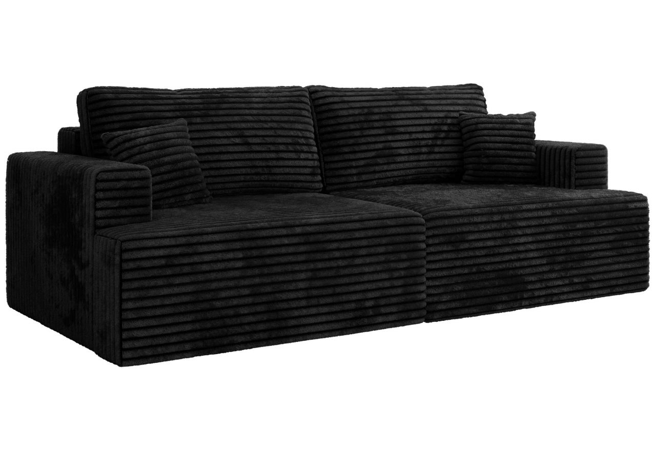 Sofa VIRELLA - czarny, sztruks