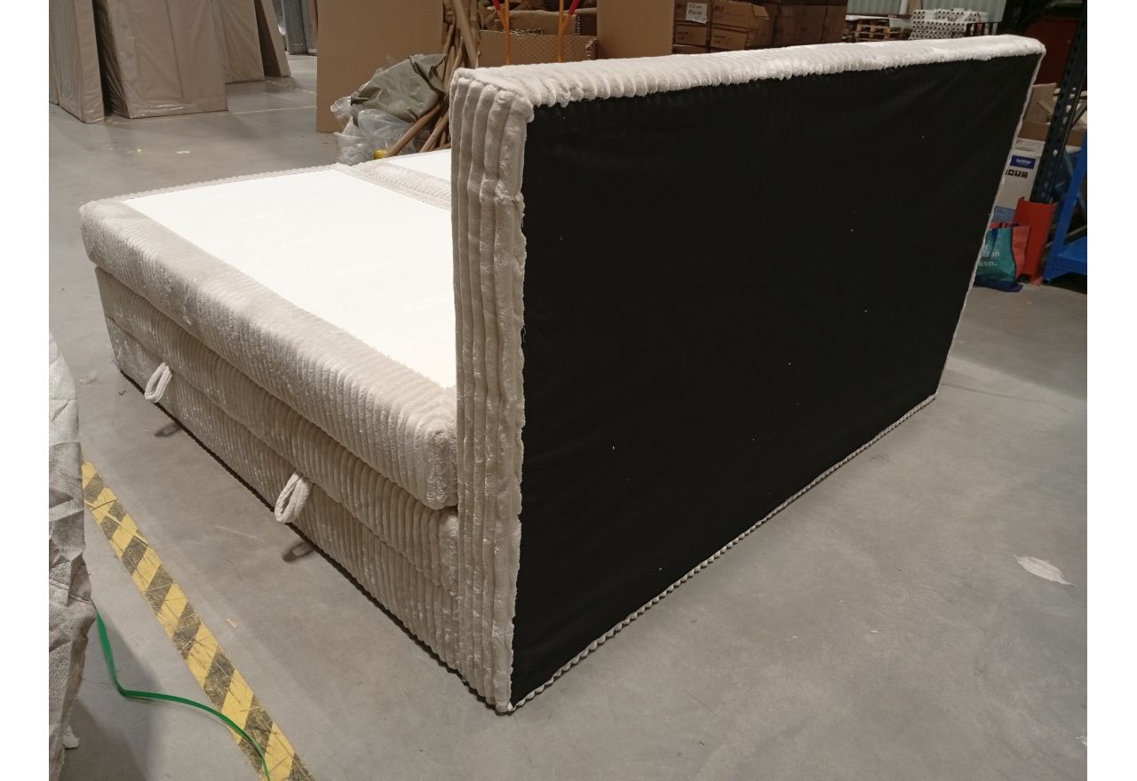 Łóżko kontynentalne TILIANO KING 200x200 - Tilia 01 - beżowy - OUTLETU