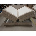 Łóżko kontynentalne TILIANO KING 200x200 - Tilia 01 - beżowy - OUTLETU