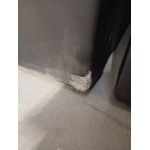 Łóżko kontynentalne RICO 160x200 - Soft 11 - czarna ekoskóra - OUTLETU