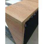 Łóżko kontynentalne WOOD CLASSIC KING 180x200 - Tilia 90 - szary - OUTLETU