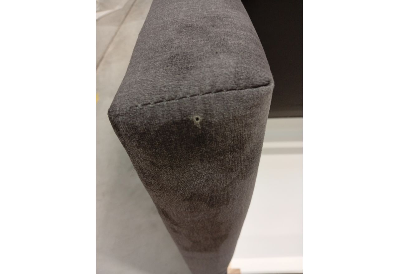 Łóżko kontynentalne RICO 180x200 - Monolith 92 - ciemny szary - OUTLETU