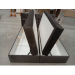 Łóżko kontynentalne RICO 180x200 - Monolith 92 - ciemny szary - OUTLETU