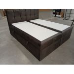 Łóżko kontynentalne RICO 180x200 - Monolith 92 - ciemny szary - OUTLETU