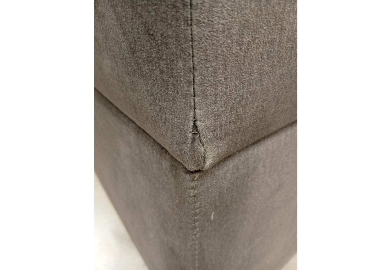 Łóżko kontynentalne RICO 180x200 - Monolith 92 - ciemny szary - OUTLETU