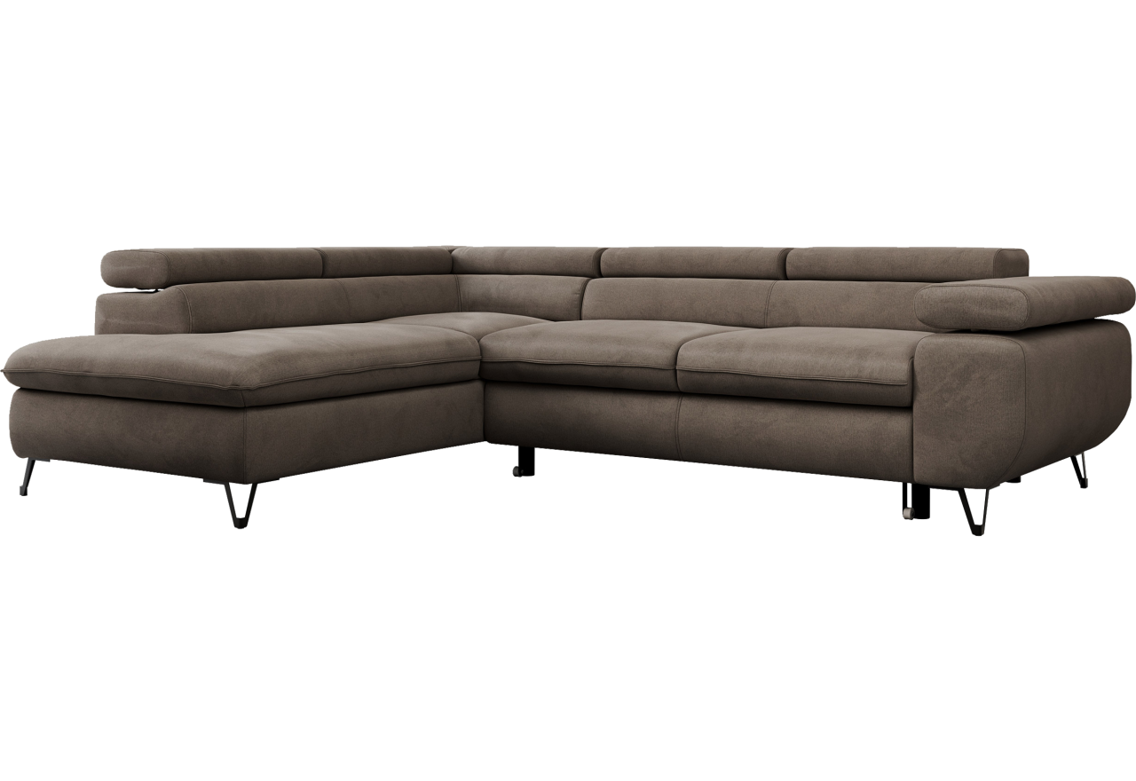 Narożnik PETER L - Monolith 15 - brązowy - OUTLETU