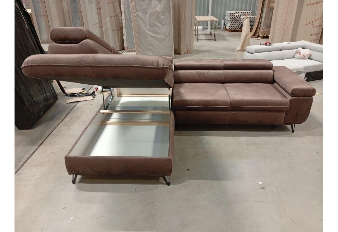 Narożnik PETER L - Monolith 15 - brązowy - OUTLETU