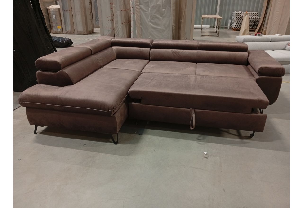 Narożnik PETER L - Monolith 15 - brązowy - OUTLETU