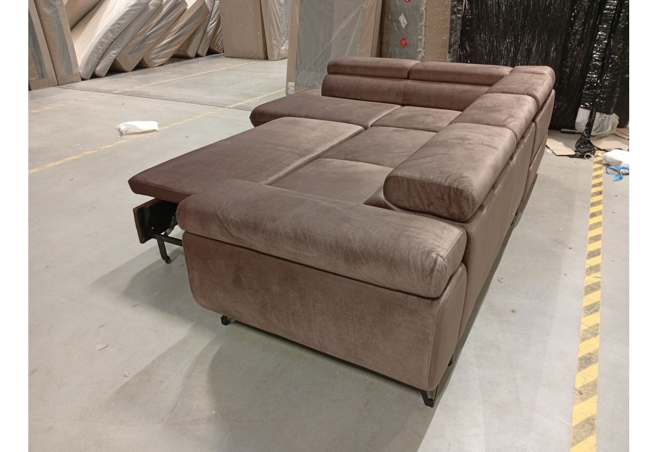 Narożnik PETER L - Monolith 15 - brązowy - OUTLETU