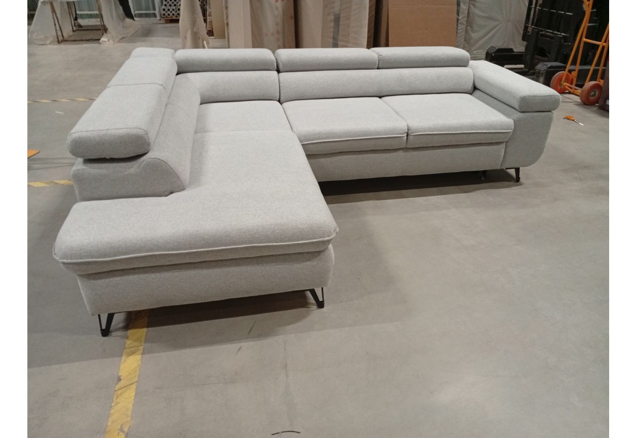 Narożnik PETER L - Matana 01 - jasny szary - OUTLETU