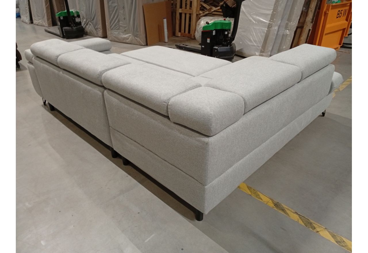 Narożnik PETER L - Matana 01 - jasny szary - OUTLETU