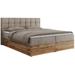 Łóżko kontynentalne ALBERO 1 180x200 - Matana 17 - beżowy - OUTLETU