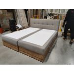 Łóżko kontynentalne ALBERO 1 180x200 - Matana 17 - beżowy - OUTLETU