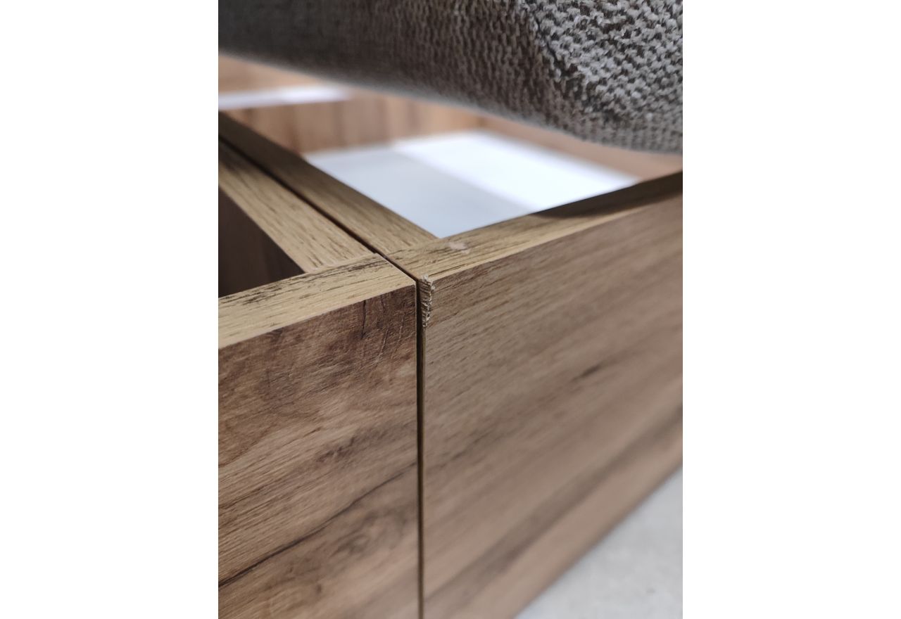 Łóżko kontynentalne ALBERO 1 180x200 - Matana 17 - beżowy - OUTLETU