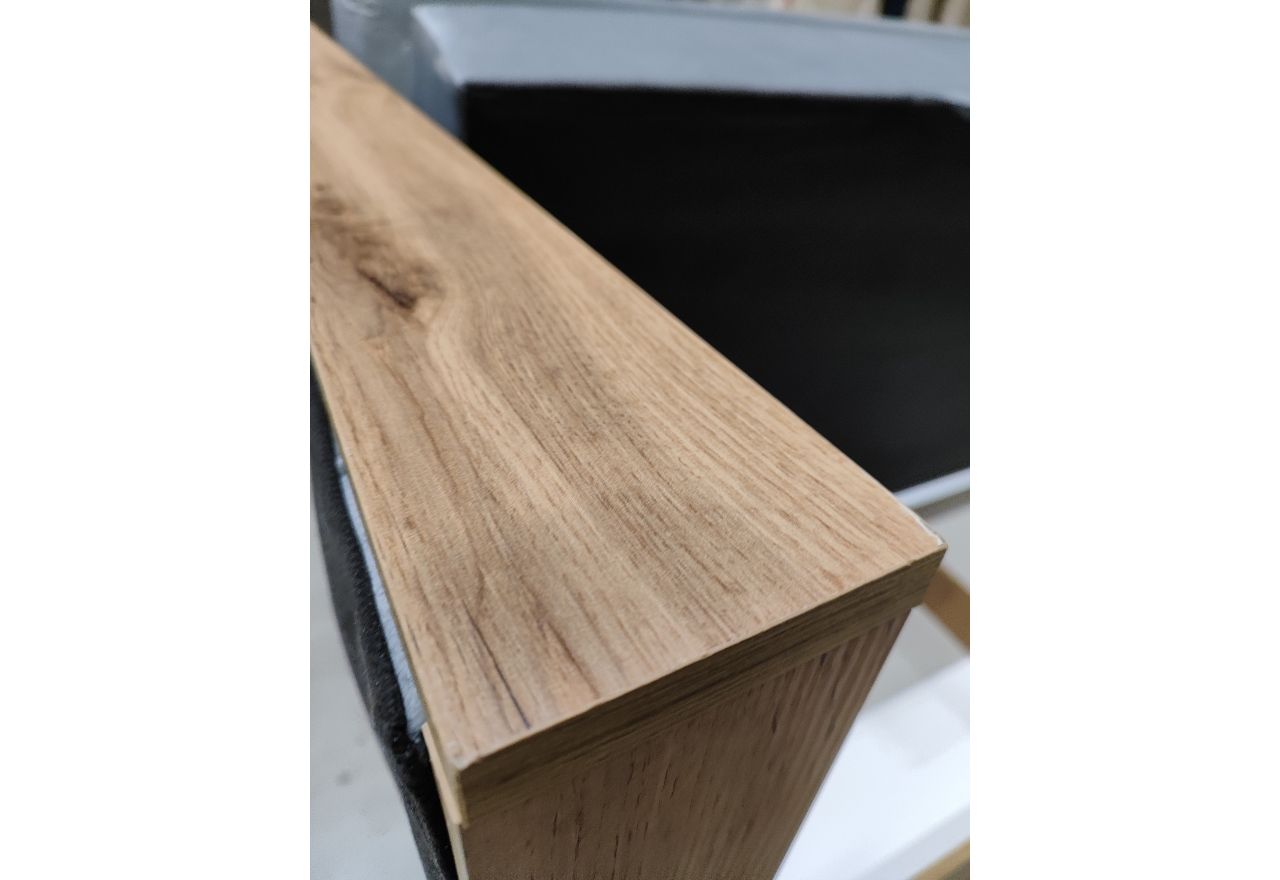 Łóżko kontynentalne ALBERO 1 160x200 - Monolith 84 - jasny szary - OUTLETU