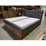 Łóżko kontynentalne ALBERO 1 160x200 - Monolith 84 - jasny szary - OUTLETU