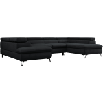 Narożnik PETER U - Kronos 07 - czarny - OUTLET