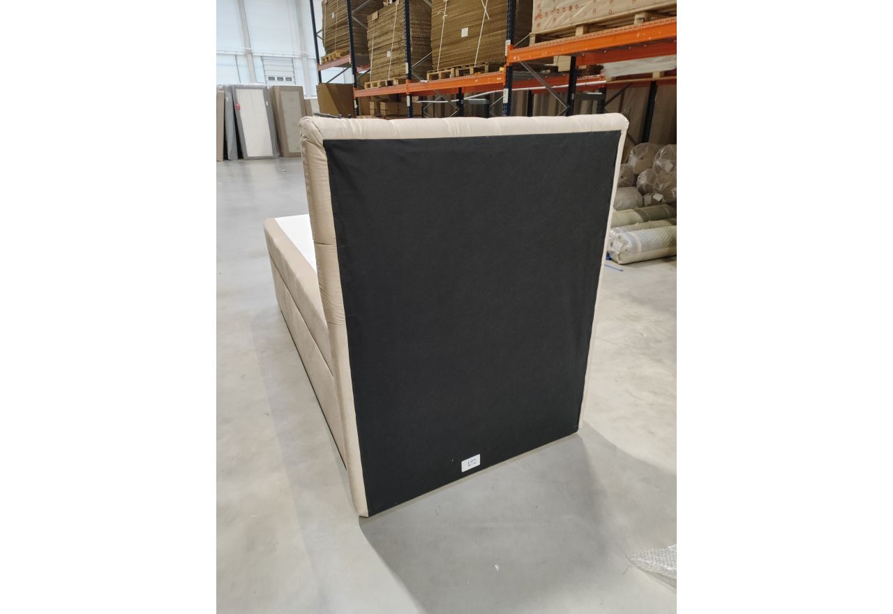 Łóżko kontynentalne PERA 90x200 - Monolith 02 - beżowy - OUTLET