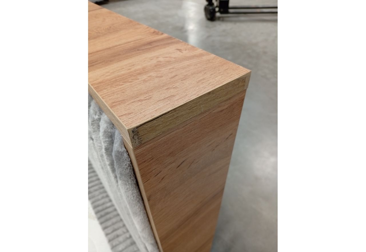 Łóżko kontynentalne WOOD CLASSIC 180x200 - Tilia 86 - jasny szary - OUTLETU