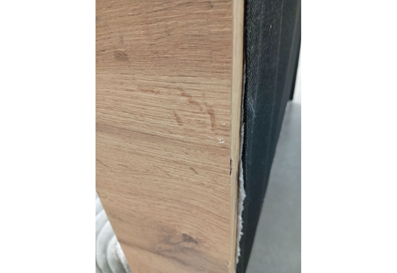 Łóżko kontynentalne WOOD CLASSIC 180x200 - Tilia 86 - jasny szary - OUTLETU