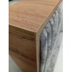 Łóżko kontynentalne WOOD CLASSIC 180x200 - Tilia 86 - jasny szary - OUTLETU