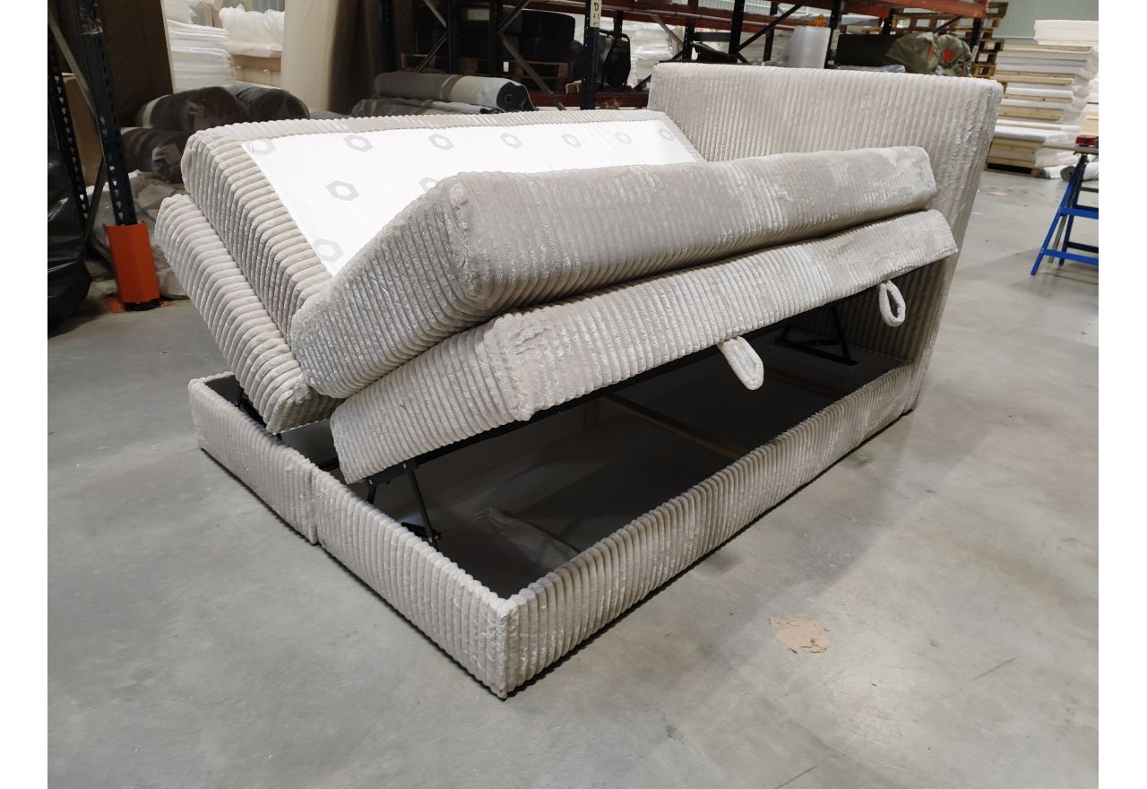 Łóżko kontynentalne TILIANO KING 140x200 - Tilia 01 - beżowy - OUTLETU