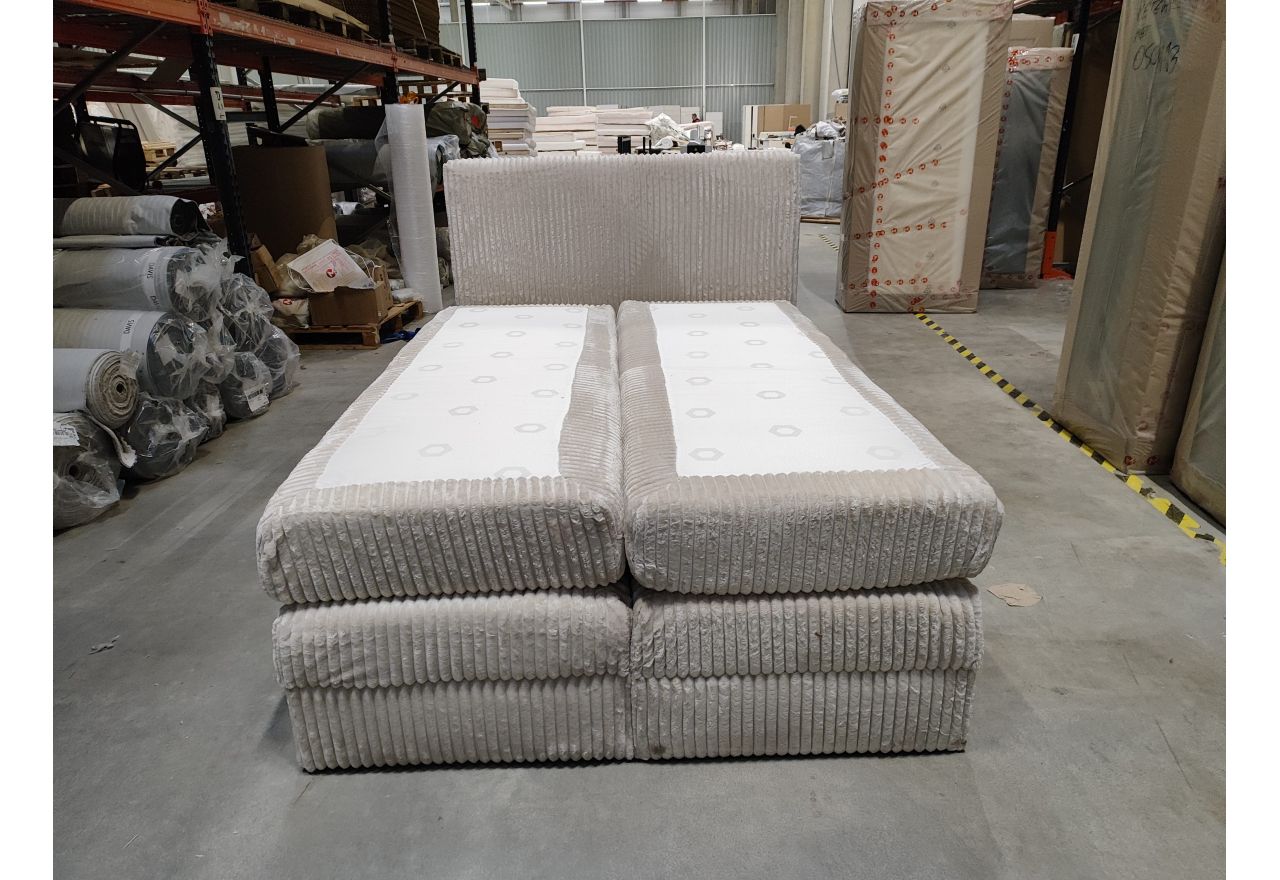 Łóżko kontynentalne TILIANO KING 140x200 - Tilia 01 - beżowy - OUTLETU