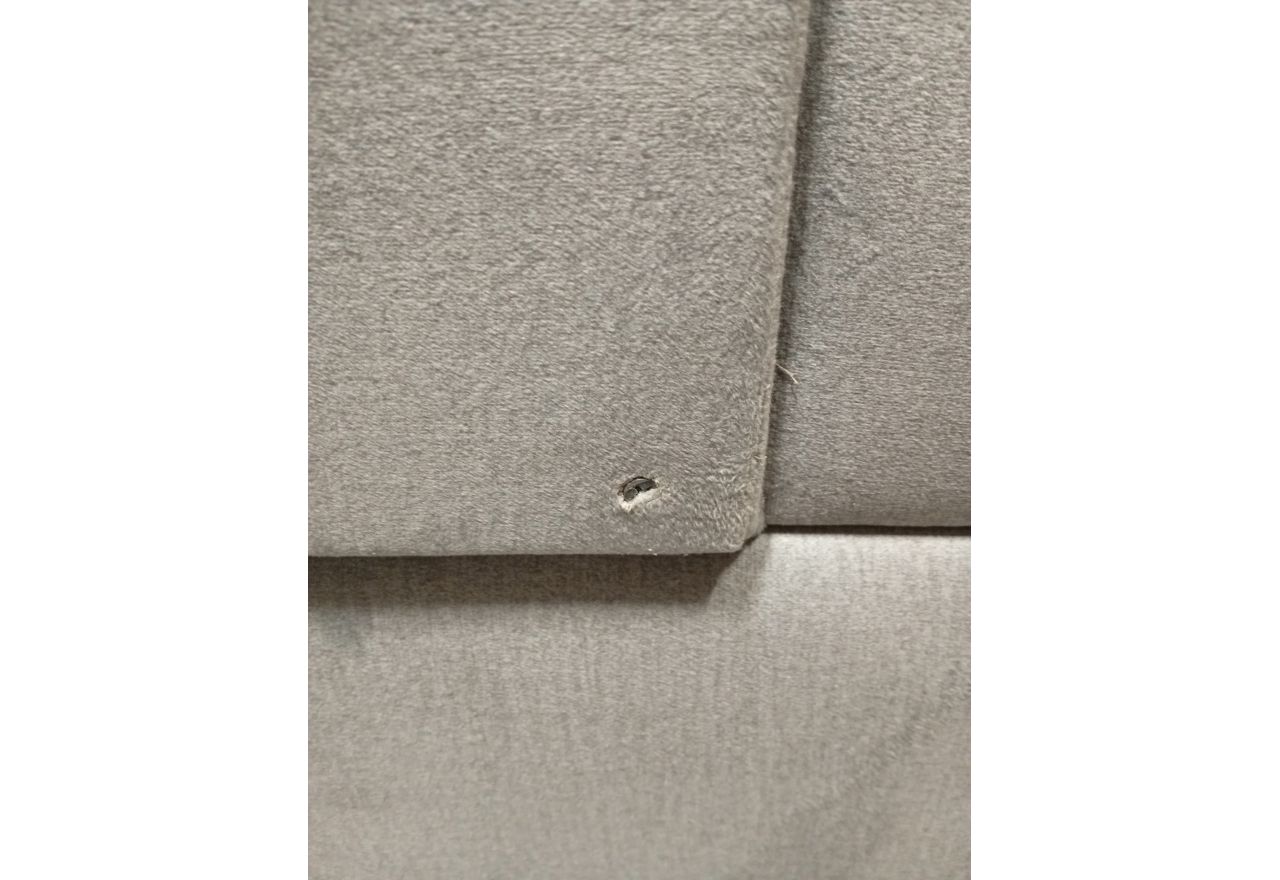 Łóżko kontynentalne, elektrycznie sterowane z pilota - ELECTRO 180x200 - Monolith 84 - jasny szary - OUTLETU