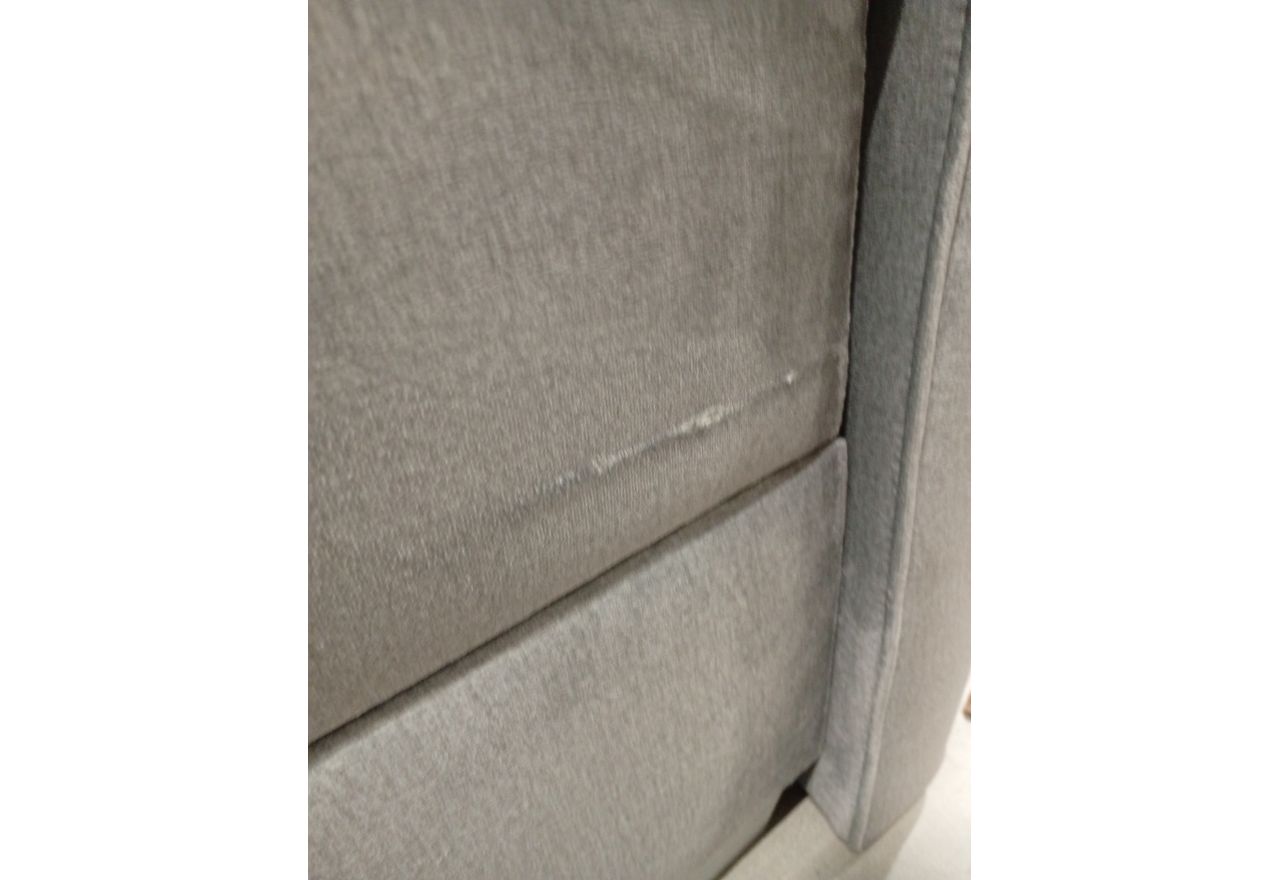 Łóżko kontynentalne, elektrycznie sterowane z pilota - ELECTRO 180x200 - Monolith 84 - jasny szary - OUTLETU