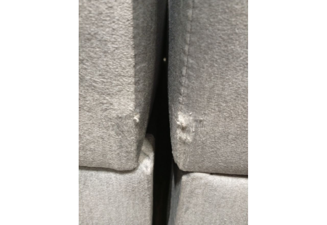 Łóżko kontynentalne, elektrycznie sterowane z pilota - ELECTRO 180x200 - Monolith 84 - jasny szary - OUTLETU