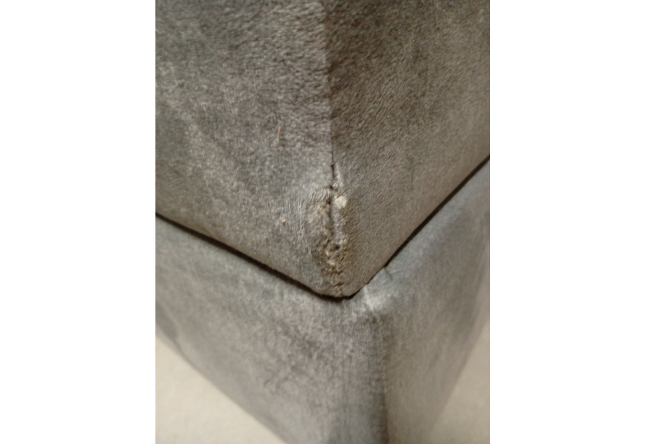 Łóżko kontynentalne, elektrycznie sterowane z pilota - ELECTRO 180x200 - Monolith 84 - jasny szary - OUTLETU